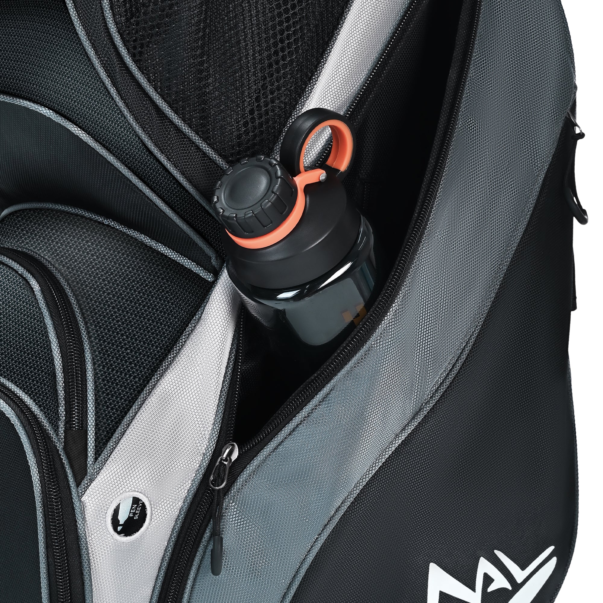 Quiet and Anti-collision 14 Way Golf Cart Bag-Black