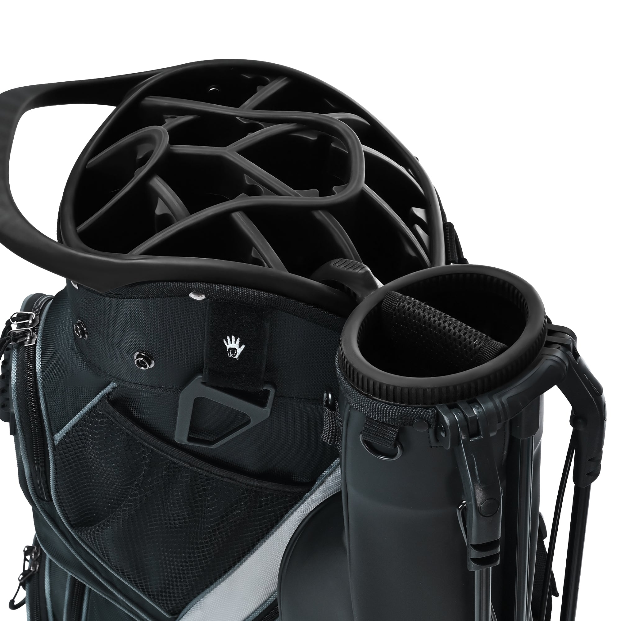 Quiet and Anti-collision 14 Way Golf Cart Bag-Black