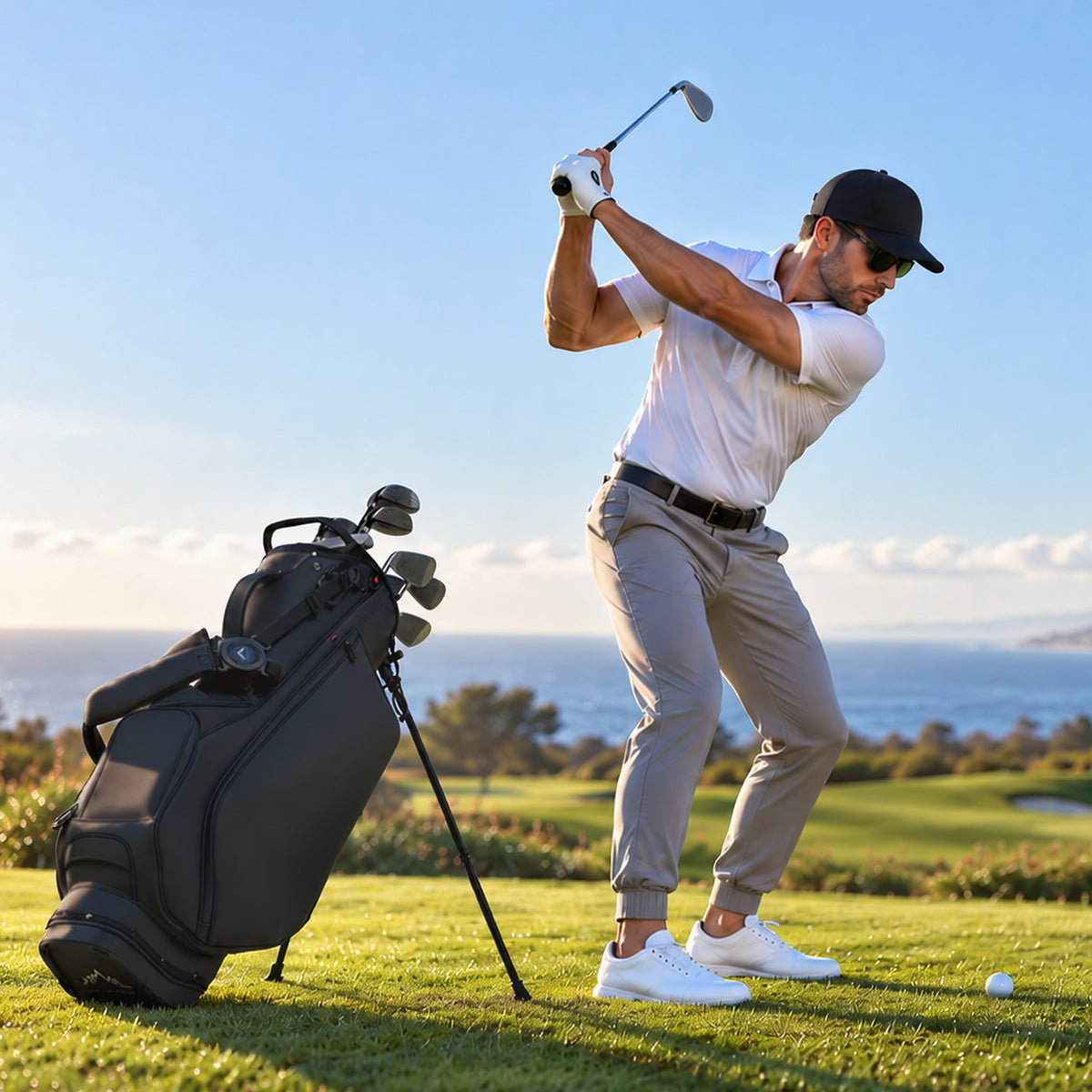 Premier Leather Golf Stand Bag