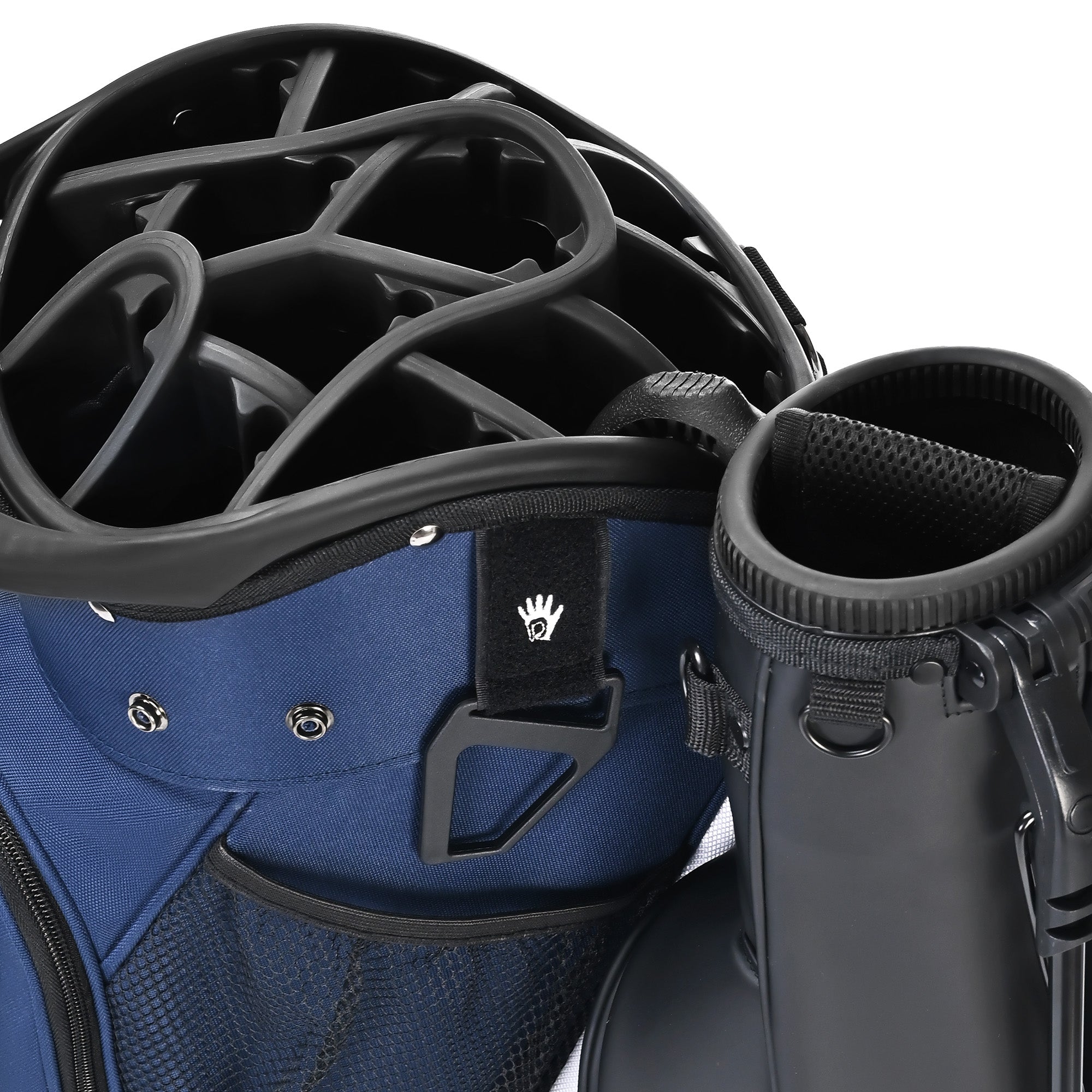 Quiet and Anti-collision 14 Way Golf Cart Bag-Blue Red