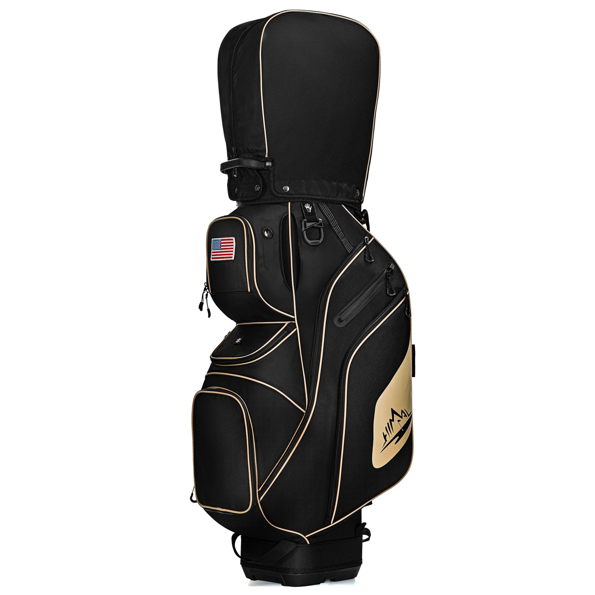 uniHimal Silence 003 Quiet Soundless 14-Way Golf Cart Bag Fits Oversized Grips / Black