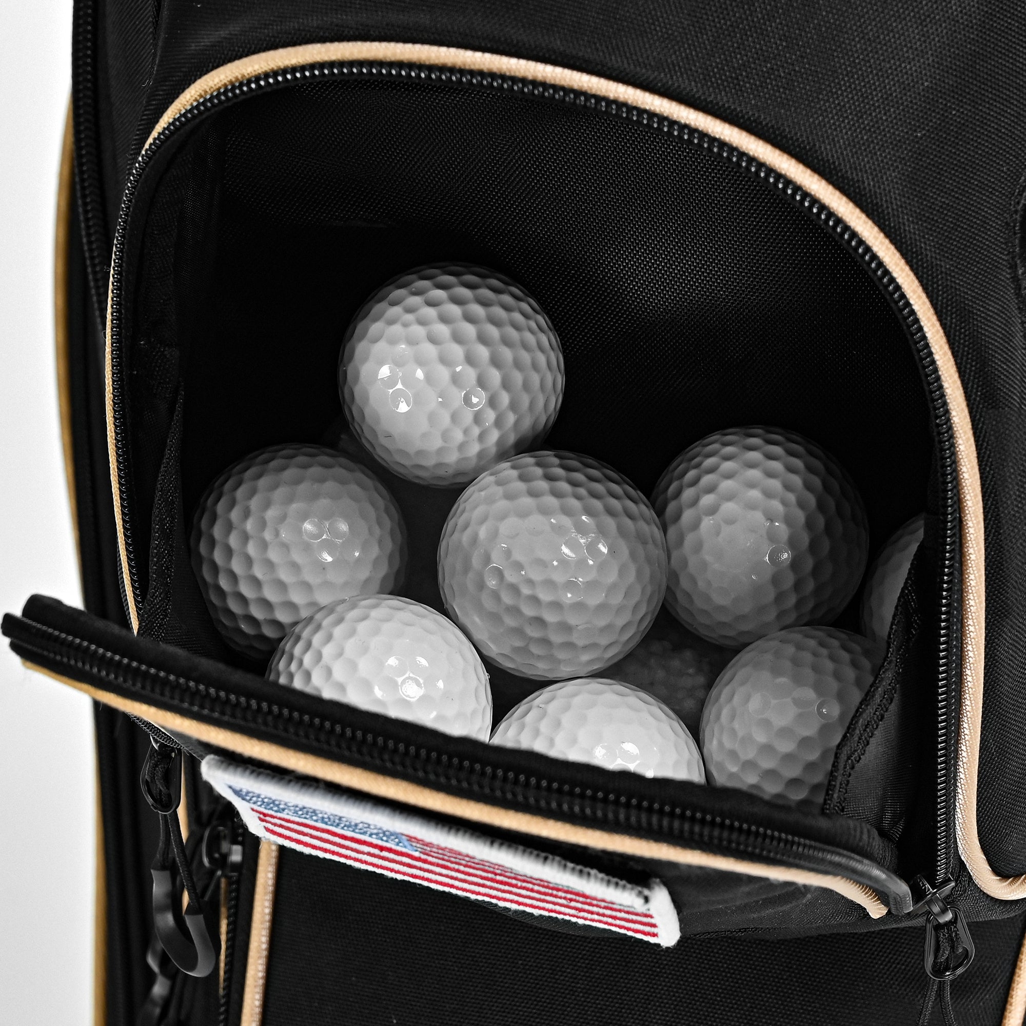 uniHimal Silence 003 Quiet Soundless 14-Way Golf Cart Bag Fits Oversized Grips / Black