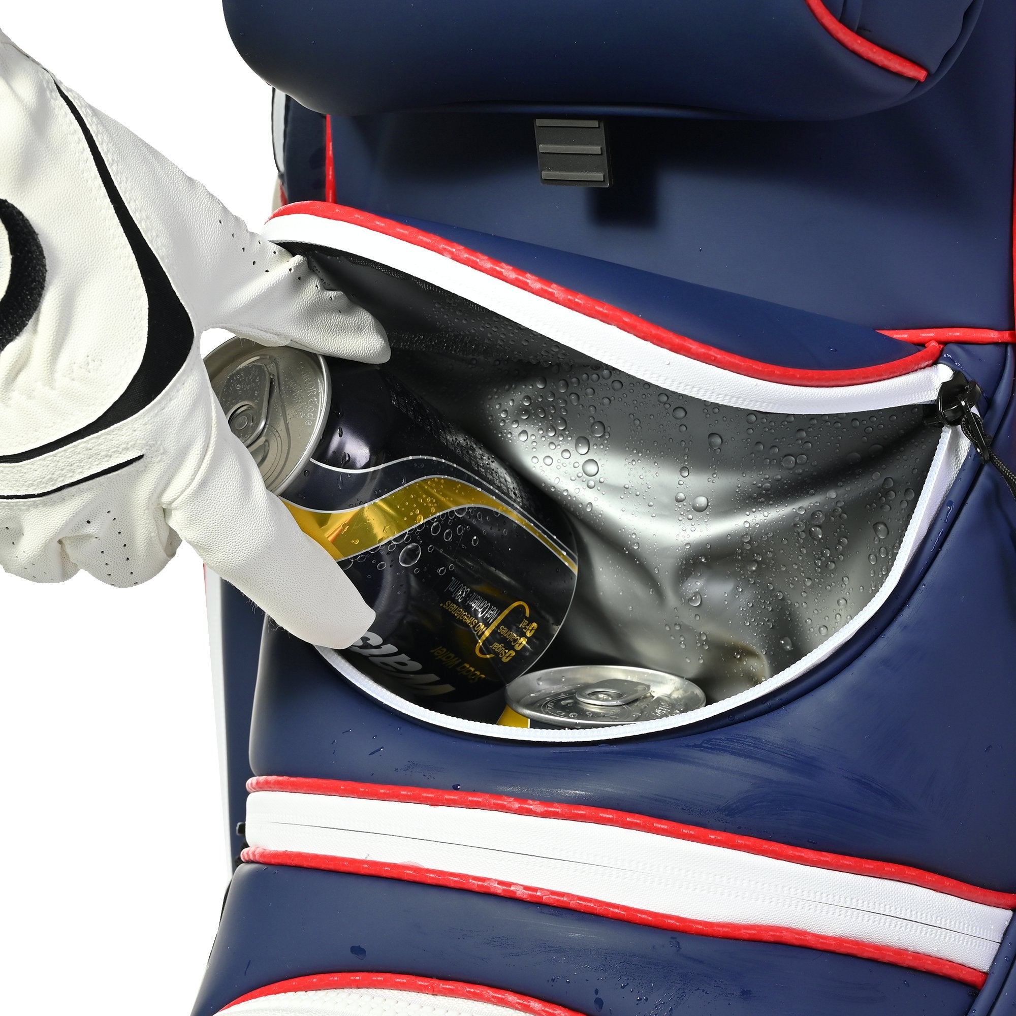 uniHimal 2025 Golf Cart Bag Luxury Synthetic Leather Camo 14 Way Padded Dividers-Blue